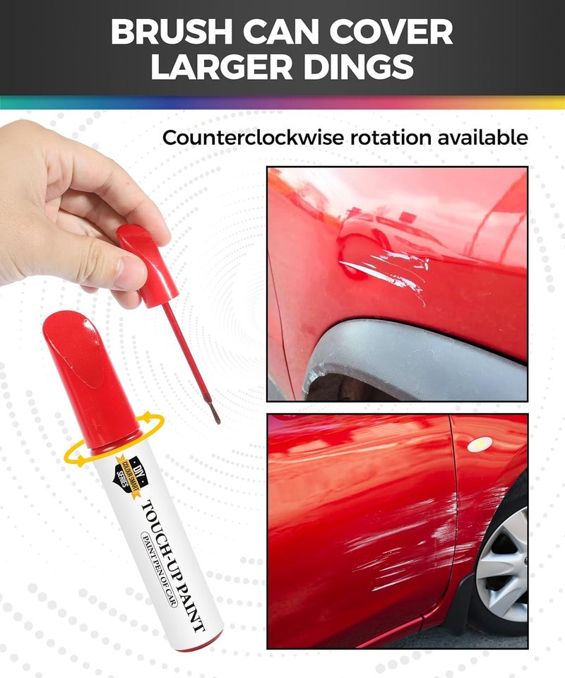 UBOG Car Paint Scratch Repair,Touch Up Paint for Cars,Touch Up Paint Pen,Car Accessories Car Scratch Repair,Car Touch Up Paint,Car Scratch Remover Pen,Car Paint Pen for Erase Car Scratches (Red) - Image 3